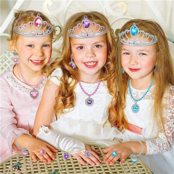 Princess Dress Up Toys &Jewelry Boutique,Princess Costumes Set incl Color Skirts - Picture 7 of 7